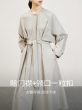 Single-Layer Long-Winded Windwear Coat Women This Year's Popular Temperament Fashion With Top Southeast Asia