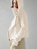 Jacket Splicing Jersey Women's Clothing With Hoodie Tidly Zip Hoodie Short Knitted Shirt