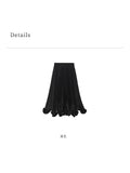 Summer Skirt Imitation Acetate Denate Texture Material Up To 4 Meters Heavy Industry Petals Wood Ear 100 Folded Skirt