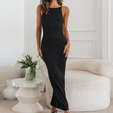 Women's Clothing 2025 Autumn New Sling Skirt Sleeveless Back Dress Slim Dress Women