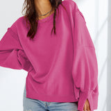 Ebay Open Fork Sweater Women's Fashion Sports T-Shirt Knitted Shirt Long-Sleeved Top Coat Design Sense