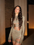New Sexy Pure Hollow Fishtail Long Dress 025 Spring And Summer Dress