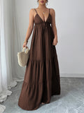 Dili Elegant Temperament Slings With Bra Long Skirt Dress Women's 2025 Autumn And Winter