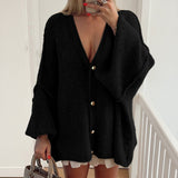 Dili Casual Vacation Button Long-Sleeved Shirt Sweater Women's 2025 Autumn And Winter