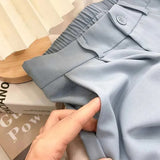 New Narrow Version Of High-Waisted Suit Pants Female Pendant Korean Version Of Fashion Thin Thin Thin Smoke Tube Pants 68HZ