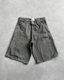 Tide Brand Water Wash Old Five-Point Denim Shorts Men's High Street Design Feel The Hole Loose Trousers 68HZ
