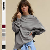 Hot Selling New Tunic Coat Women's Loose Casual Fashion Brand Round Collar Top Commuting Women's High Sense
