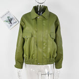 Autumn And Winter Women's Fashion Loose-Fitting Long-Sleeved Retro Jacket Zipper Jacket