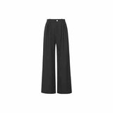 Spring New Writer's Set Aer Gas Field Full Open TR Twill Texture Short Trench Coat Broad Leg Trousers