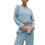 2025Ebay Women's Autumn And Winter New Fashion Sports Leisure Jacket Set Two Sets 68HZ