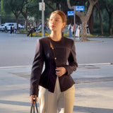 Autumn Gold White Moonlight French GAO Grade White Collar Silk Silk Silk Silk Silk Silk Silk Long-Sleeved Shirt Women's Suit Dress