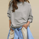 Hot Selling New Tunic Coat Women's Loose Casual Fashion Brand Round Collar Top Commuting Women's High Sense
