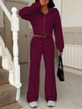 Dili Casual Holiday Wear Sweat Jacket Casual Trousers Suit Women's 2025 Autumn And Winter