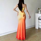 2025 Summer New Women's Street Fashion Sexy Slings Long Dress Women 68HZ