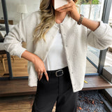 Dili Leisure Vacation Button Long Sleeve Coat Women's Winter 2025