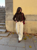 Spring And Autumn 2025 New Fashion Spoon Leather Short Coat Leisure Style High Sense
