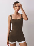 Crash Cloud-Sensitive Joint-Dressed Woman Hollow Beauty Back Wide Shoulder Strap Yoga Suit Sports Running Bodysuit