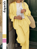 Dili Casual Holiday Long-Sleeved Shirt Straight Trouser Suit Women's 2025 Autumn And Winter