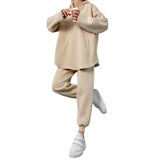 Spring And Autumn 2025 New Hot Women's Fashion Zipper Hooded Casual Jacket Set Two Sets 68HZ