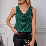 New Explosive Sexy V-Necked Bragy Sleek Loose Short-Set Shirt Women's Vest