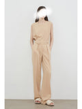 The Big Lady's Main Trousers Suit Casually Cool Twill Thigh Thigh Thighs Thighs Thighs Trousers Set Summer