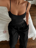 Dili Y2K Sports Sling Vest Solid Color Trouser Suit Women's 2025 Autumn And Winter