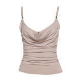 2025 Summer Ins Wind New Sexy Hot Girl Collar Pure Lust Wind Sling Vest Women 68HZ