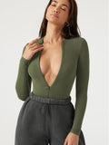 2025 Women's Jumpsuit Tight Knit Shirt Women's Jump-Up Three-Point Trousers