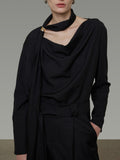 2026 Early Spring New Simple To Wear Temperament Shirt Design Feel Free Ironing V-Neck Shirt Woman