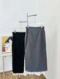 Spring New Fashionable Irregular Half-Skirt With High Waist Splicing Side Open Skirt Two Wearing Folded Skirt