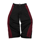 Vintage Street Striped Jeans Men Y2k Harajuku Casual Broad-Legged Trousers Gothic Straight-Tight Trousers 68HZ