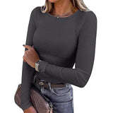 2025 Autumn And Winter Boat Collar Ribs Jersey Folding Body Out Of The Coat Leisure Basic T-Shirt