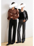 New Trousers Temperament And Leg Shape To Shape The Static Luxury Series Vertical Narrow Version Of The Horn Trousers
