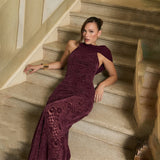 New Fashion Sexy Back-To-Back Temperament Sleeveless Lace-Up Dress In Autumn 2025