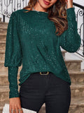 2025 New Commute Wind Loose Long-Sleeved Sleeves Round-T-Shirt T-Shirt T-Shirt Girl