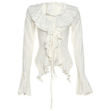 Autumn 2025 New Women's Solid Color Sexy Long-Sleeved V-Neck Knitted Tweed Jacket 68HZ