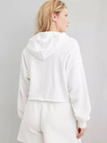 Explosion Fashion Loose Fashion Hooded Jacket Women's Autumn And Winter Women's V-Neck Blouse Long-Sleeved Shirt