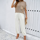 Dili Casual Holiday Style Simple Nine-Point Trouser Suit Women's Clothing 2025 Spring And Summer