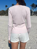 Dili Fashion Simple Style Long Sleeve Solid Color Back Shirt T-Shirt Women's Clothing 2025 Autumn And Winter