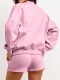 Dili Casual Wind Long-Sleeved Sweat Jacket Short Two-Piece Suit Women's 2025 Autumn And Winter