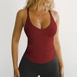 Dili 2025 Summer Y2K Sexy Knitted Thread Sling Vest Women's Clothing