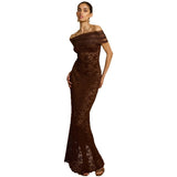 New Fashion Lace Perspective On Autumn 2025 In A Sexy Bag Dress