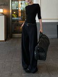 Yazho Old Qianla Aesthetic Minimalist Retro Multi-Season Wear Trousers Loose Straight Trousers Southeast Asia