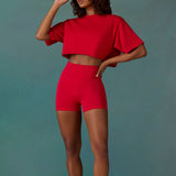 2025 Outdoor Running Sports Short-Sleeved Women Leisure Fitness Blouse Loose Sports T-Shirts 68HZ