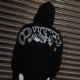 Trendy Printing Casual Hoodie High Street Leisure Sweater Loose Set-Up 68HZ
