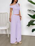 Dili Casual Holiday Vest Broad Leg Trousers Two Sets Of Women's Clothing 2025 Spring And Summer