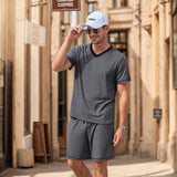 Summer Men's Casual Suit Shorts Two-Piece Set Of Sports Casual Menswear
