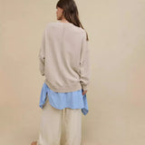Hot Selling New Tunic Coat Women's Loose Casual Fashion Brand Round Collar Top Commuting Women's High Sense