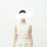 Word Of Mouth Into The Micro-Wrinkled Texture Is Two Wearing Bare Backs With A Half-Dress Linen Set