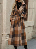 New Collar Hair With Double Buckle And Long Coat Coat Coat Coat